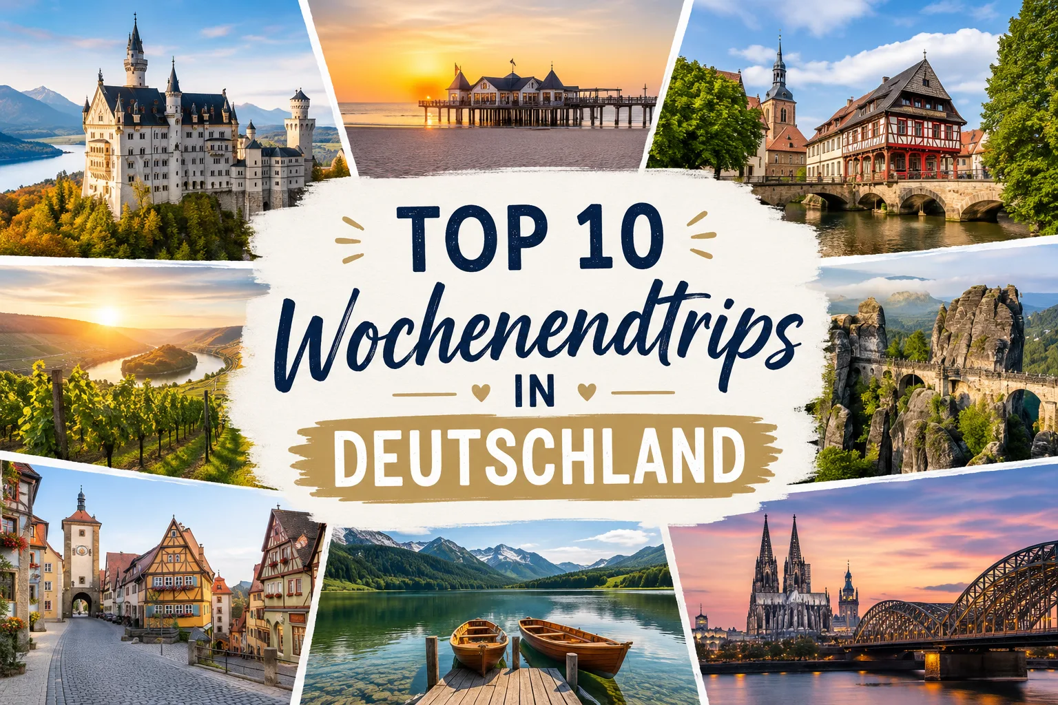 Top 10 Wochenendtrips in Deutschland